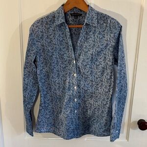 Blue Floral Women’s Shirt